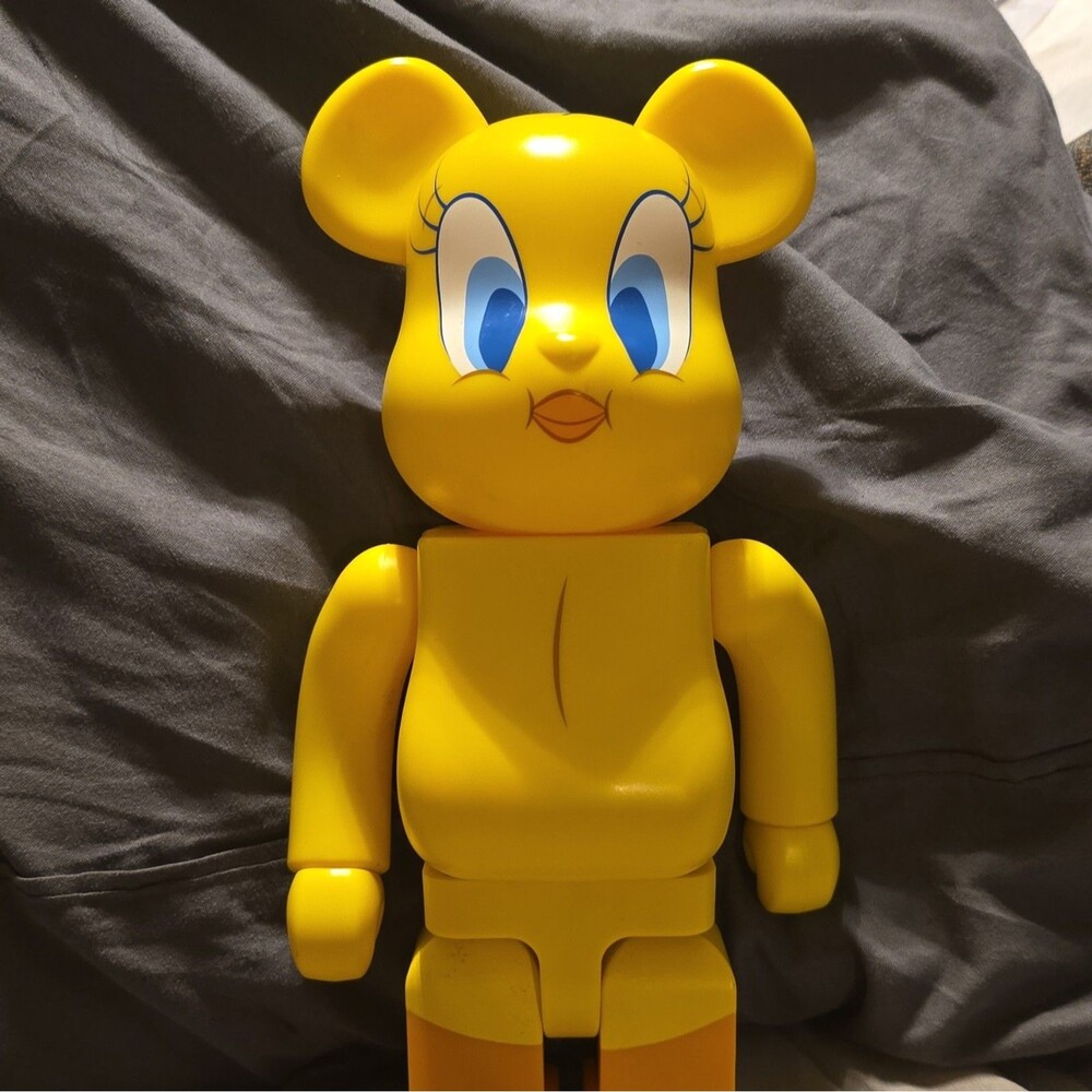 tweety bird bearbrick looney toons 1000% medicom figure no box